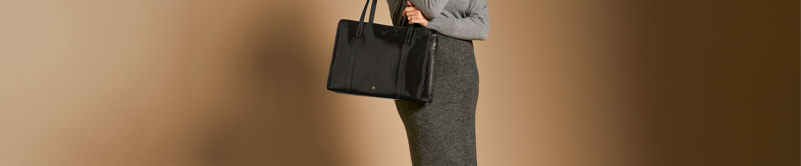 Damen Leder Shopper