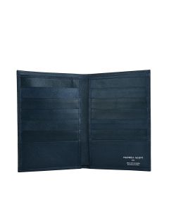 Hochwertige Herren-Brusttasche aus italienischem Leder in Marineblau