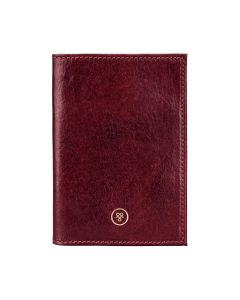 navy blue Italian leather passport holder