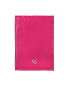 Pink Women's Leather Passport Holder