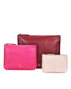 Luxuriöses Ledertaschen 3er-Set aus Italienischer Handarbeit