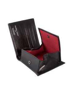 beste schwarze Ledergeldbörse mit Münzfach