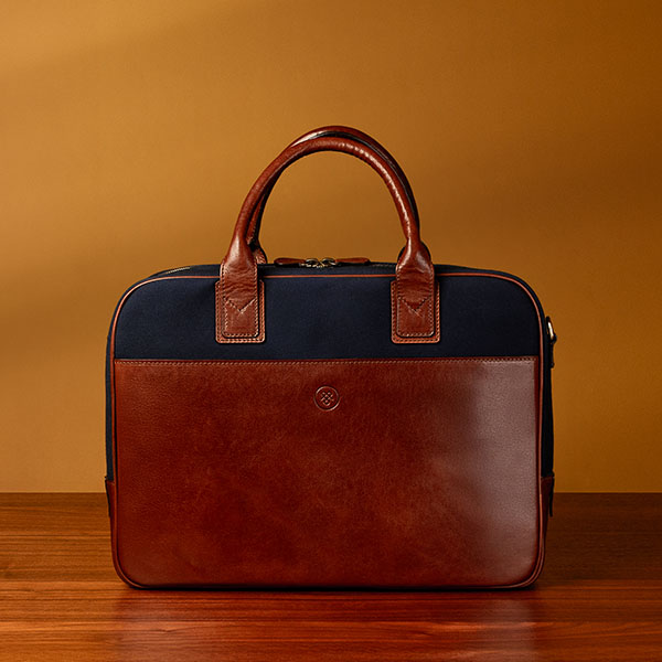 highend leather laptop messenger