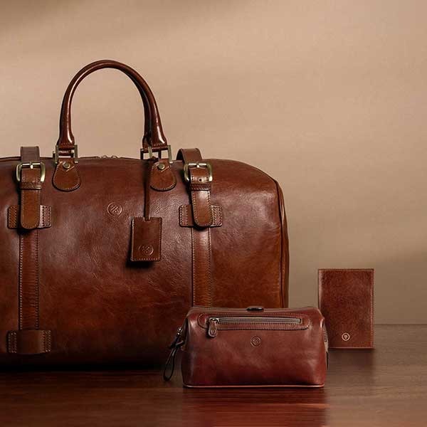 Luxus-Gepäckset aus Leder